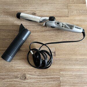 Conair Steam N Shine 1 1/4" Hot Curling Iron Adjustable Temp With Mist
